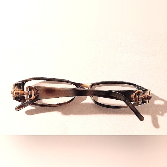 Gucci Women's Eyeglasses GG 3009 SVF Pearl Tortoise Oval Rectangle Frames - Picture 4 of 15